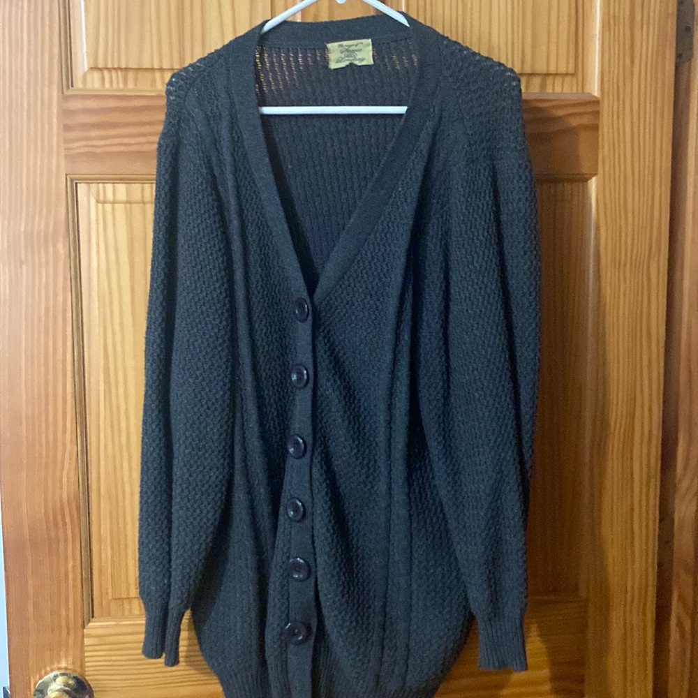Plus size popcorn cardigan
